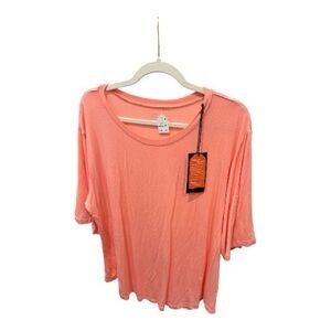 Peach Short Sleeve Women's Top
